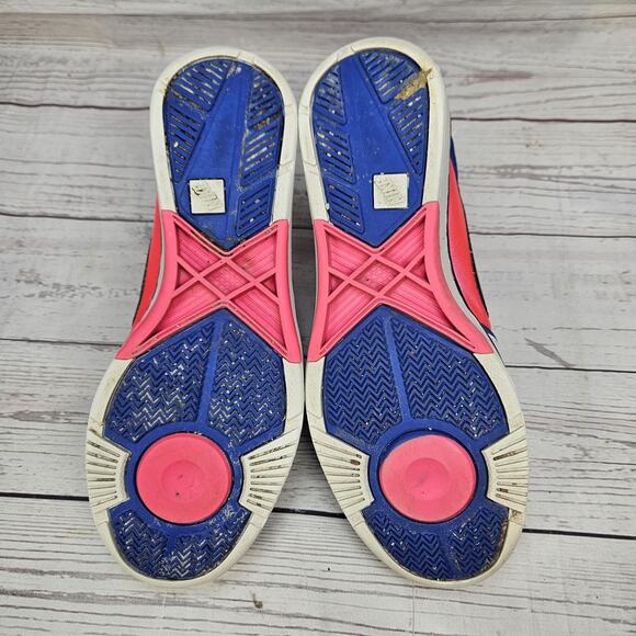 Nike Womens Air Huarache Run 385433-102 Running Shoes Sneakers Size 9 Pink Blue - Picture 5 of 7